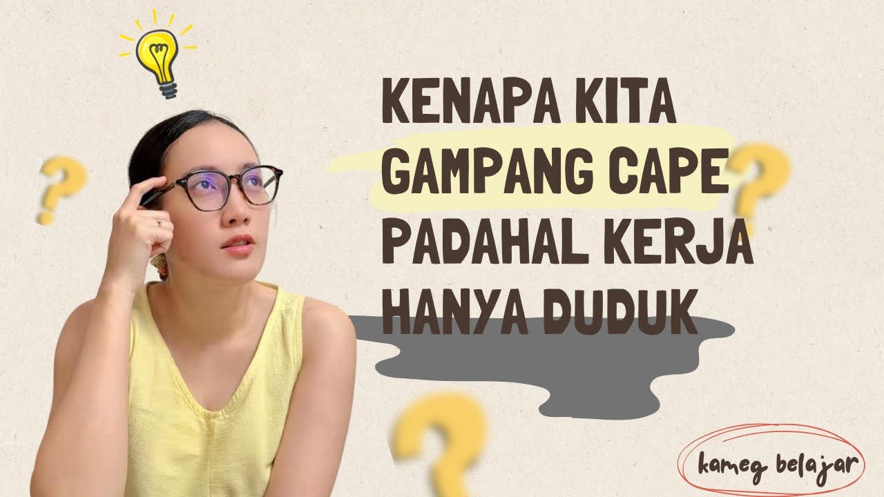 KAMEGBELAJAR #3 - DAMPAK DUDUK TERLALU LAMA... #kameg #belajar #worklife