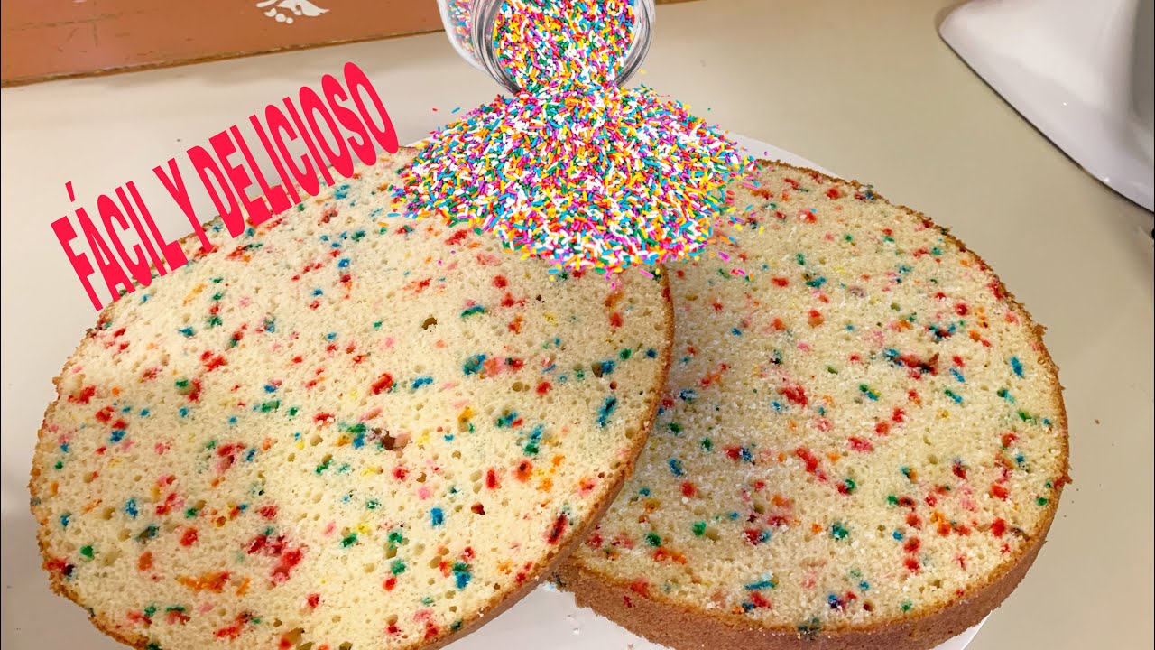 #6. BIZCOCHO DE CONFETTI ( BIRTHDAY CAKE)