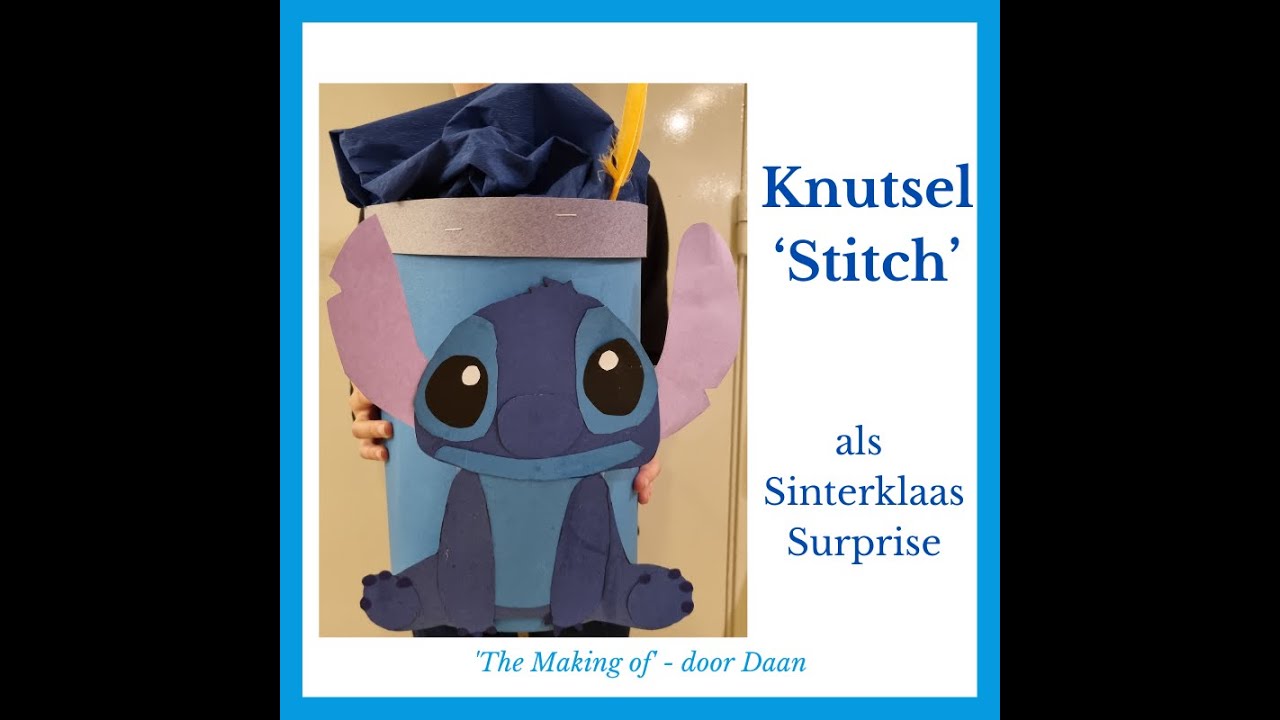 Knutsel deze leuke Stitch als Sinterklaas Surprise.