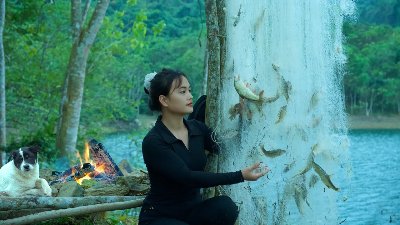 Building a New Life on the Lake – Net Fishing and a Strong Shelter Alone