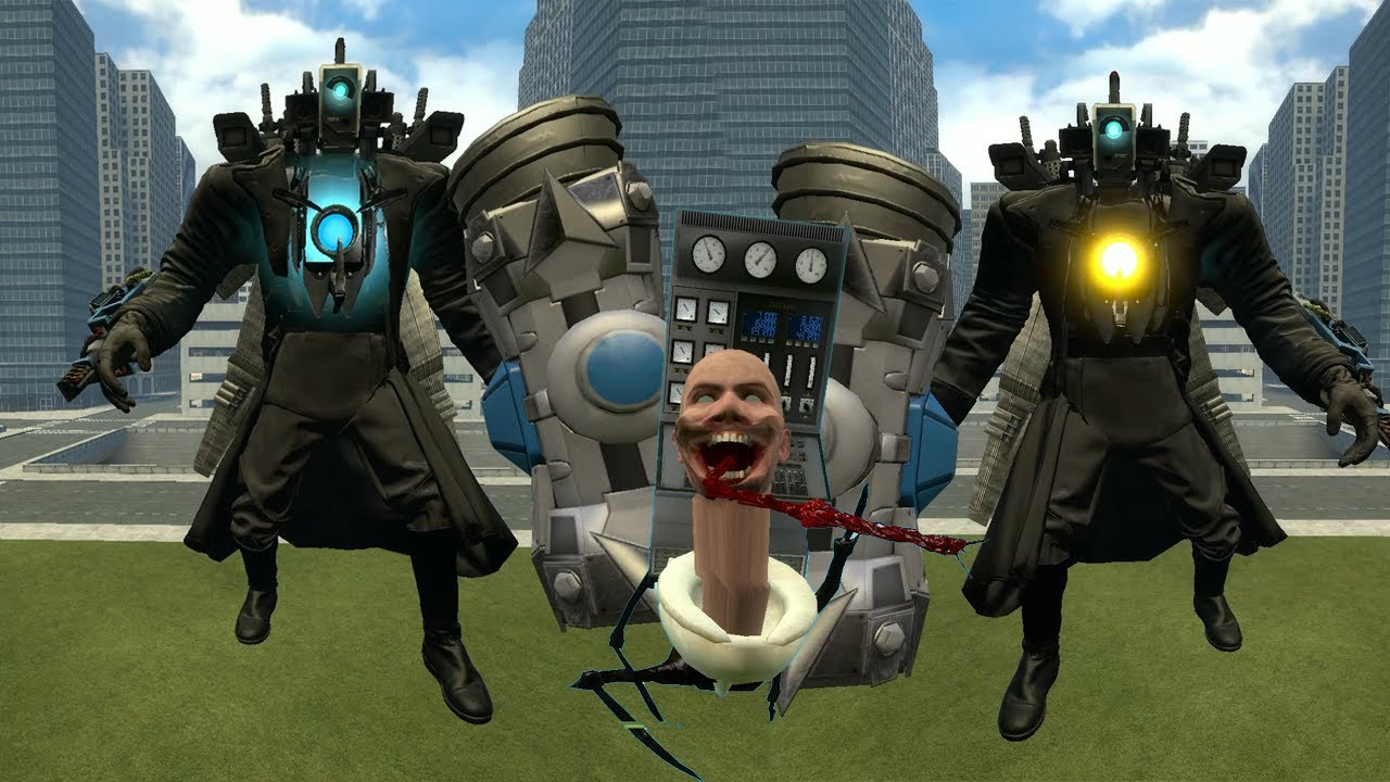 Titan cameraman upgrade v2 controlled by parasite skibidi in garry's mod