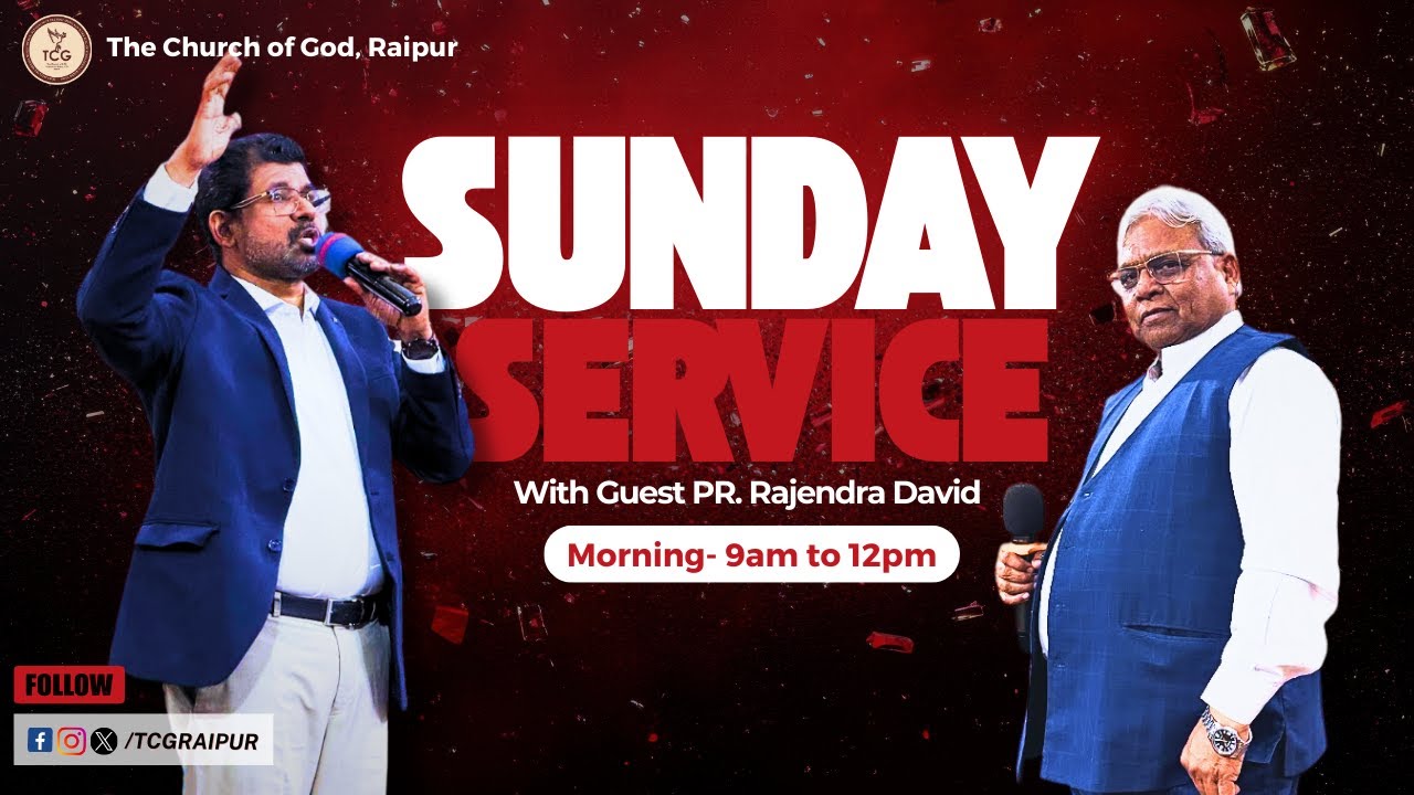 Live Sunday Service from The Church of God, Raipur |  Feb 1 , 2026 |