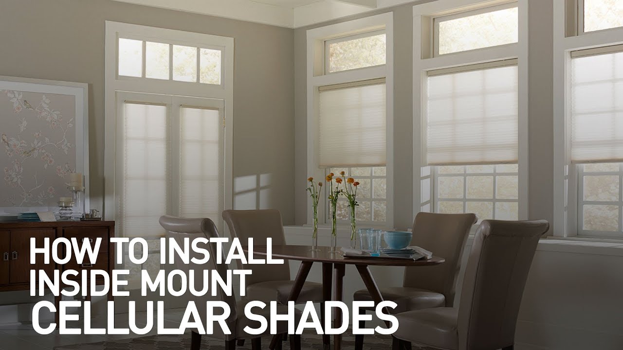 How to Install Inside Mount Cellular Shades
