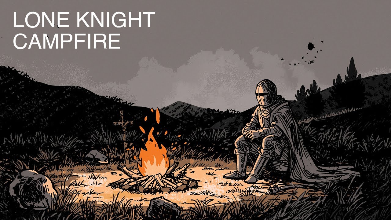 Medieval Fantasy Music for Deep Focus & Calm | Lone Knight at a Silent Campfire