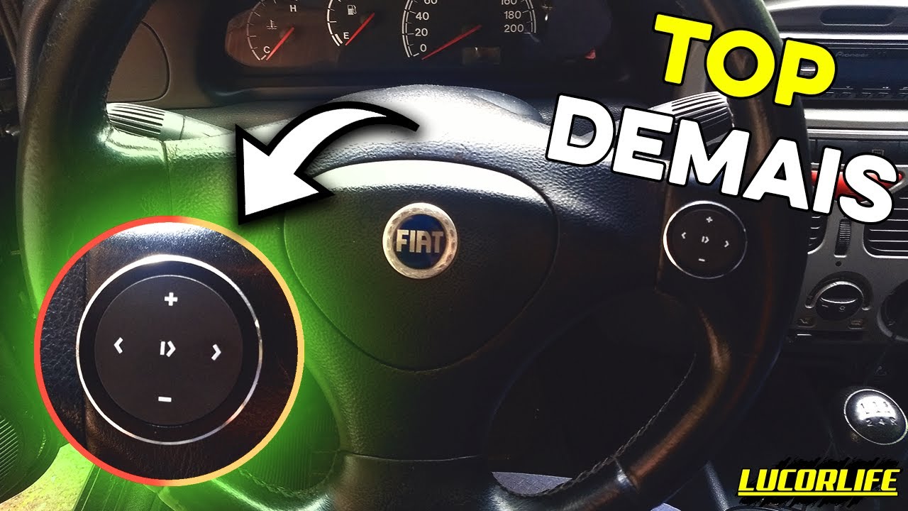 CONTROLE REMOTO UNIVERSAL COM BLUETOOTH PARA VOLANTE - TROCAR DE MUSICA PELO VOLANTE DO CARRO