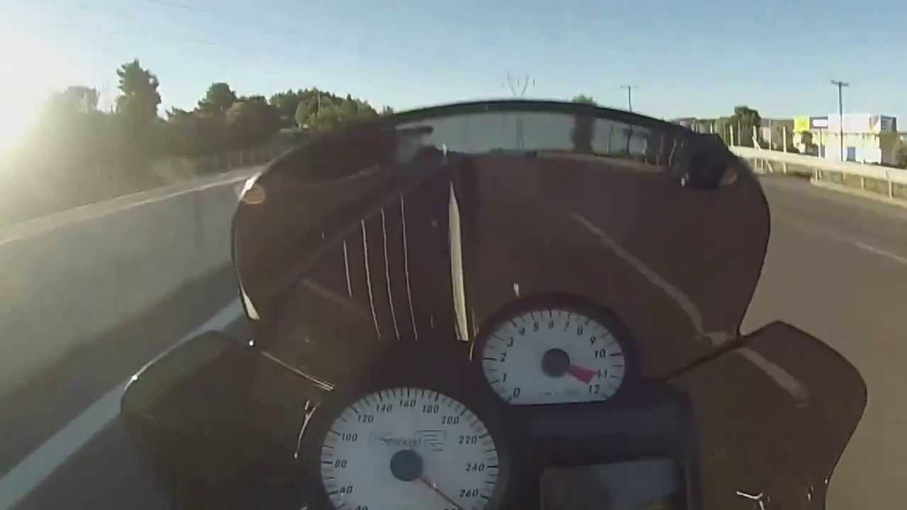 BMW K1200R TOP SPEED 280 km/h