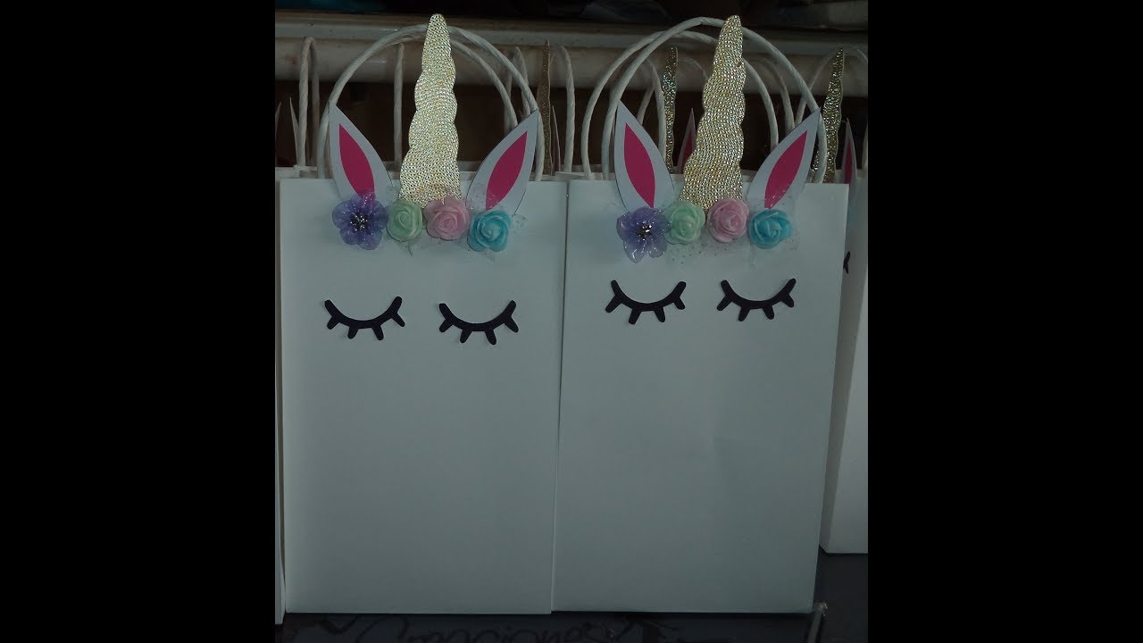 🎉🎉✿Bolsa Sorpresa Unicornio✿😉✿ CREACIONES SAMADITH/DIY ✿🎉🎉