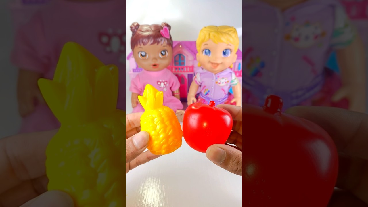 ASMR Unboxing Minnie Mouse & Doll Apple 🍎 Pineapple 🍍 Set Toys Satisfying ASMR With My World Of Toys