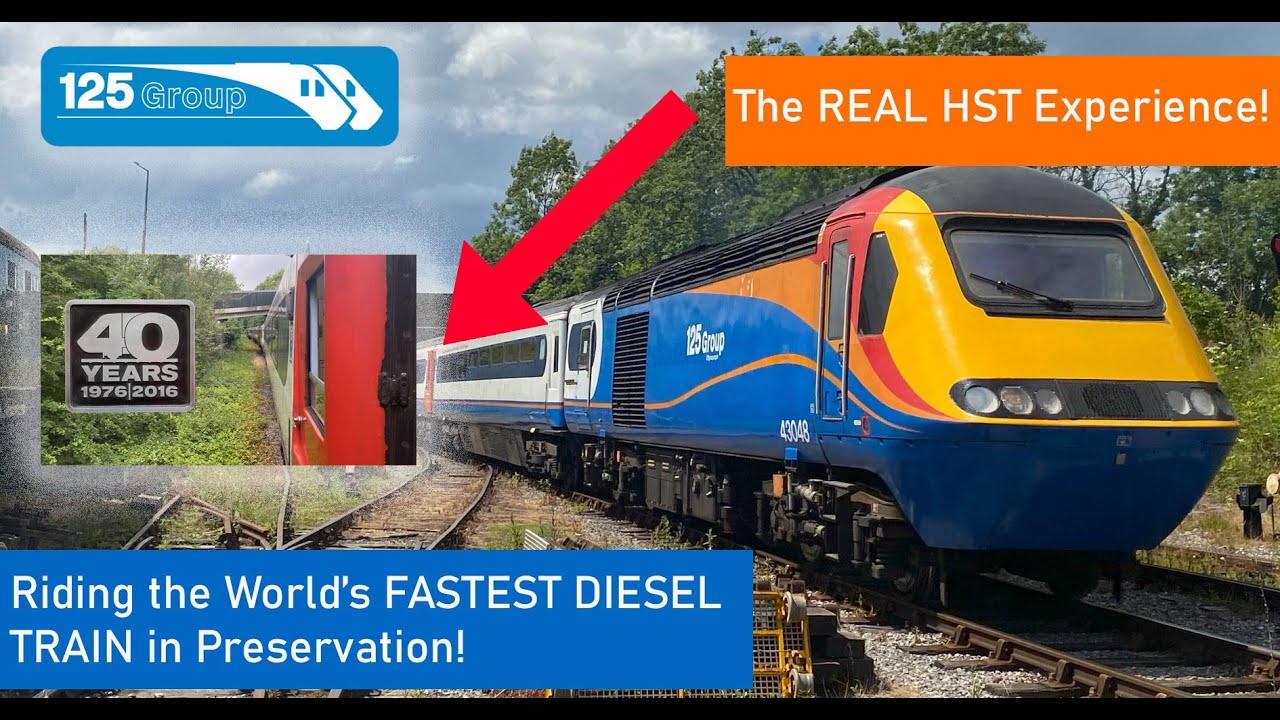 The WORLD’S FASTEST DIESEL TRAIN in Preservation! 125Group HST - A Classic Intercity 125 Experience!