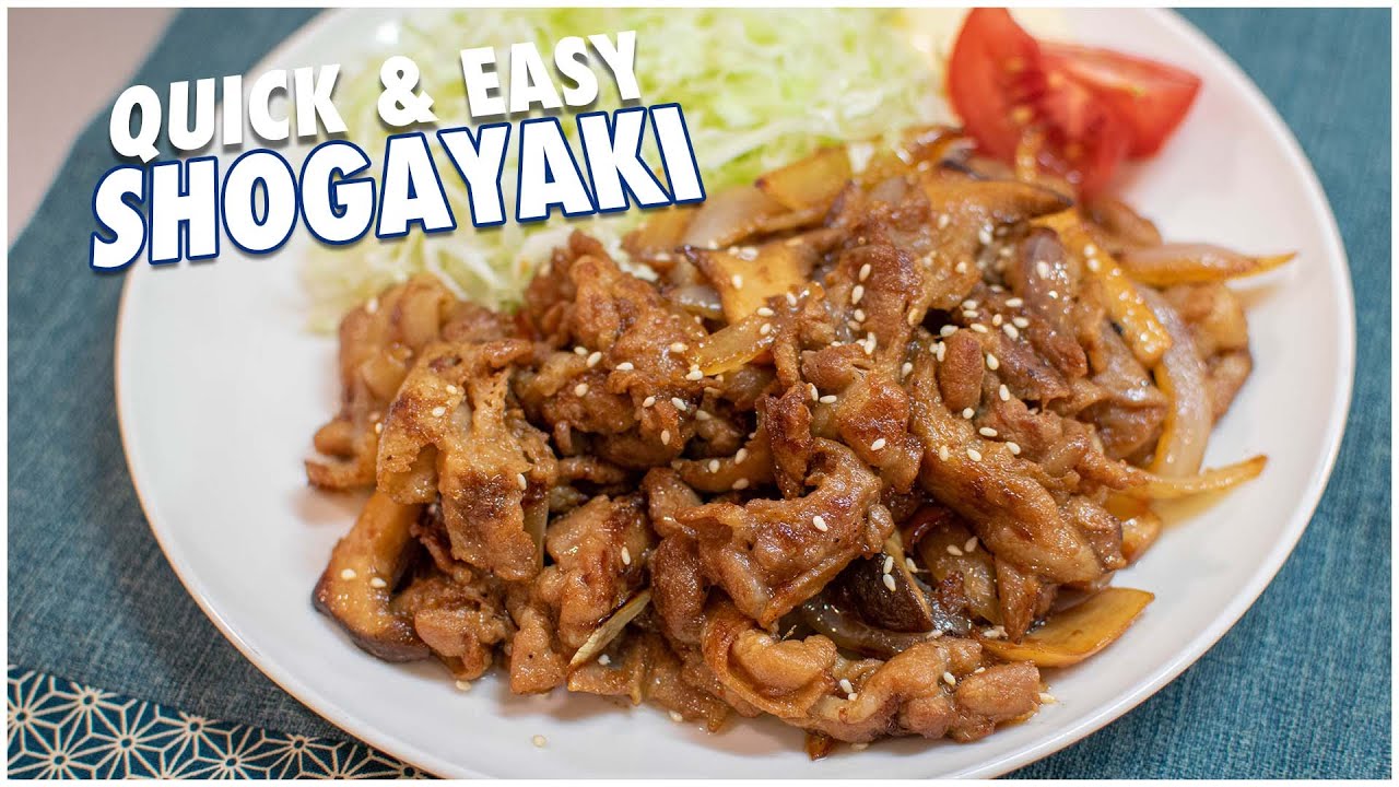 Easy Pork & Ginger Stir-Fry Lunch | Japanese Shogayaki Recipe