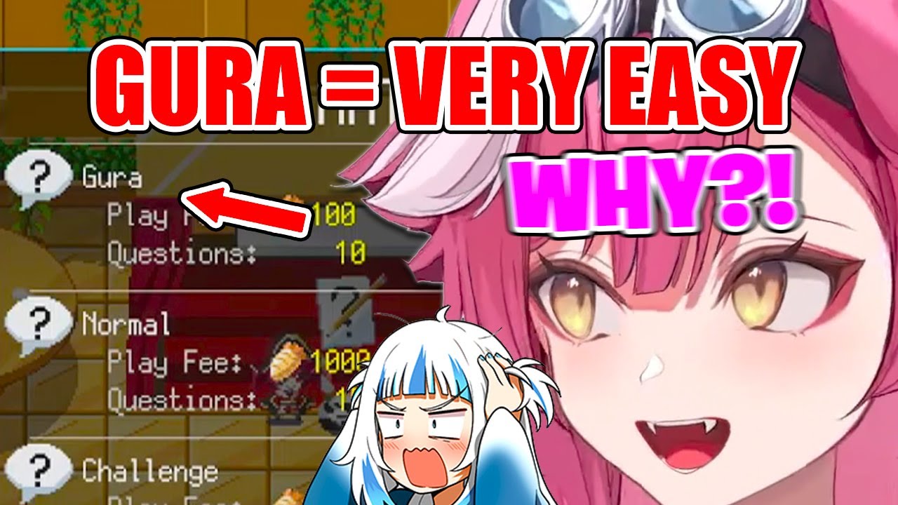 Raora Finds Out There's a MATH Difficulty Level Called 'Gura' in Holocure【Hololive EN】