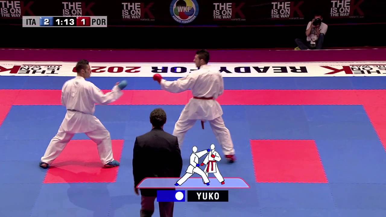 Luigi Busa vs Nuno Moreira. Bronze Medal Kumite Male -75kg. 48th European Karate Championships