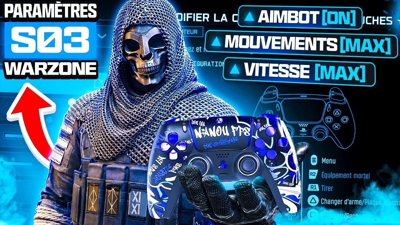 Warzone 5 ! Les Meilleurs Param&egrave;tres Manette JOUEUR Pro SAISON 3 !