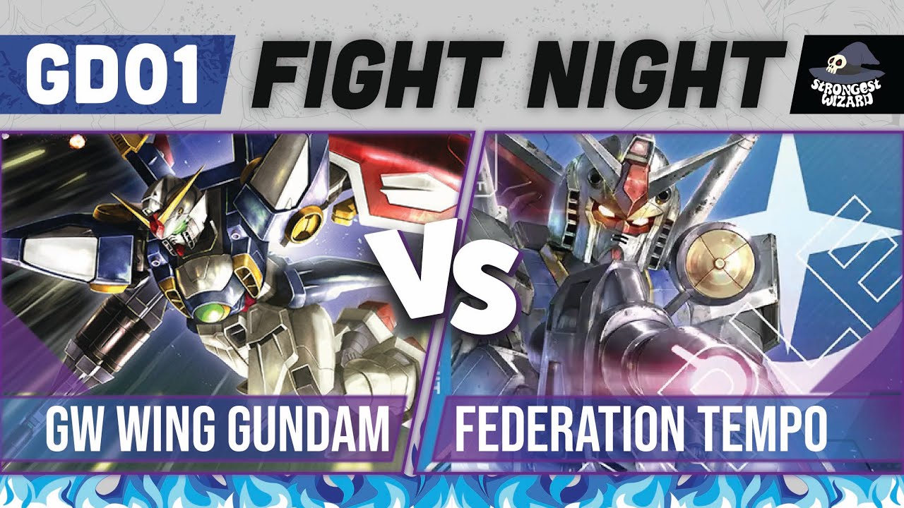 Wing Gundam против Blue White Federation Tempo : Gundam Card Game : GD01 Match