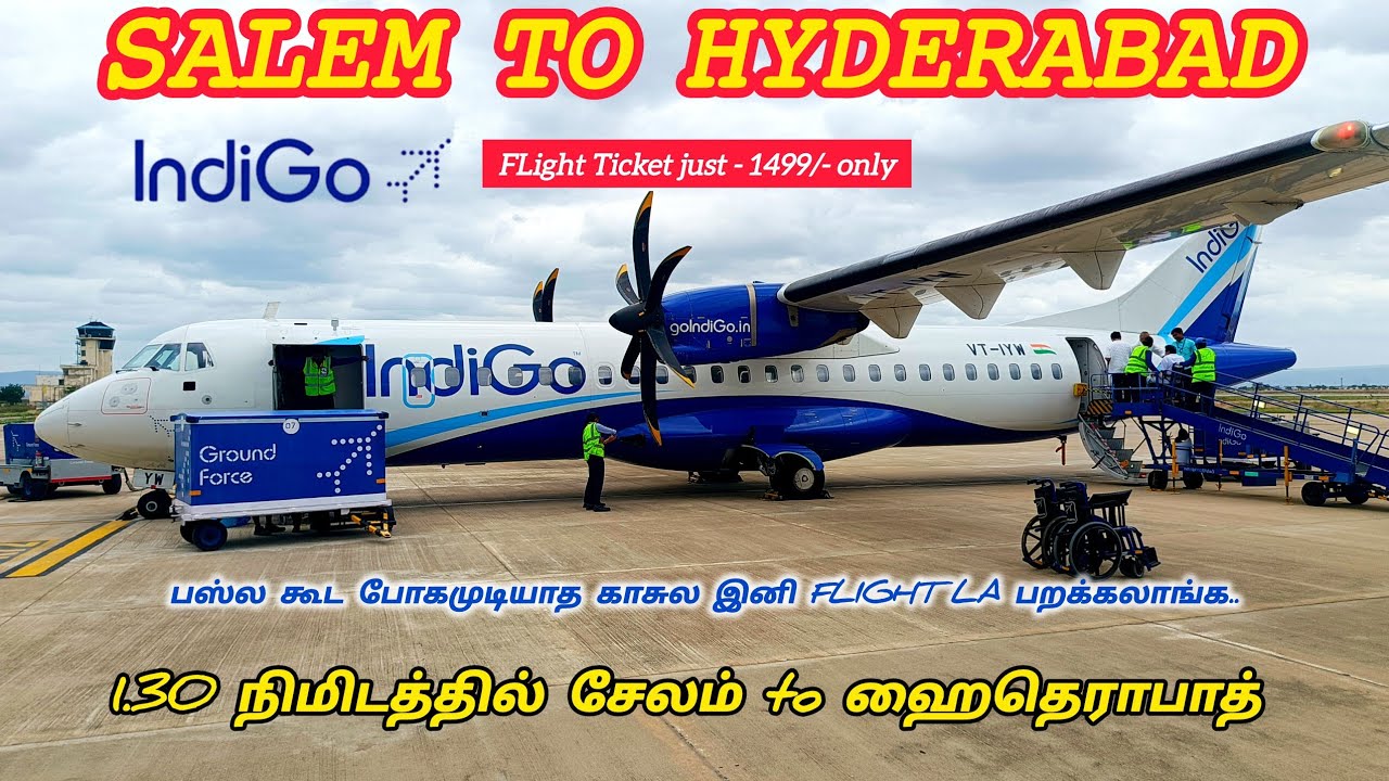 பஸ்ல கூட போகமுடியாத காசுல விமானப் பயணம் | SALEM TO HYDERABAD | INDIGO LOWCOST AIRLINE TRAVAL VLOG.!