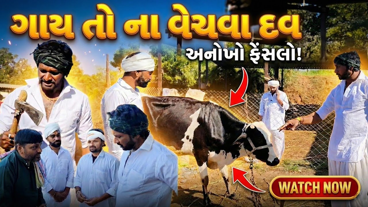 ગાય તો ના વેચવા દવ 😂 | ભૂરા ની દુશ્મની || gujarati comedy || gamadiya