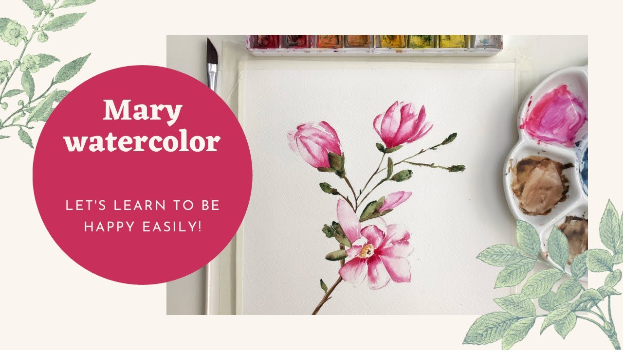 Watercolor Creative Design flower Real-Time Painting ColorfulLife#Painting​​#Watercolor