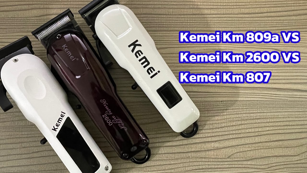Kemei KM-809a VS Kemei KM 2600 VS Kemei KM 807 trimmer comparison in Bangla
