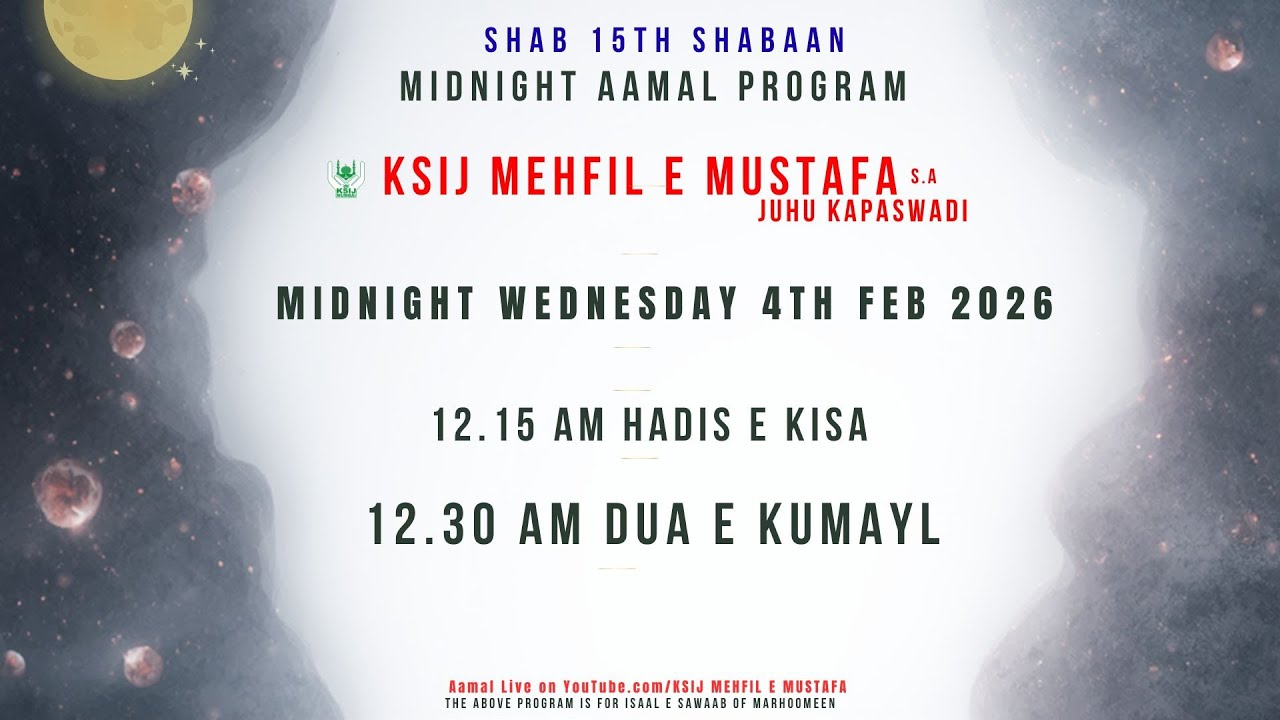 Recitation of Hadis e Kissa & Dua e Kumayl