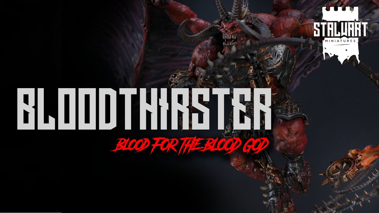 How to paint a Bloodthirster of Khorne - Drybrushing, painting fire and molten effects