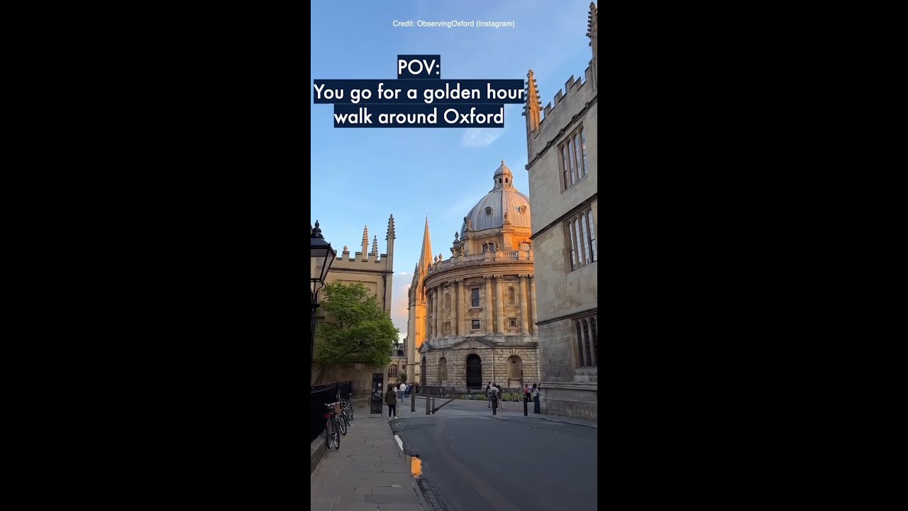 POV: You go for a golden hour walk around Oxford