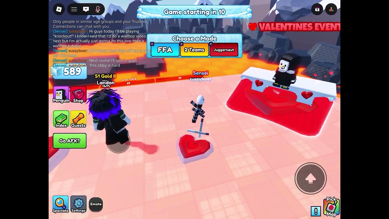 Playing knockout!