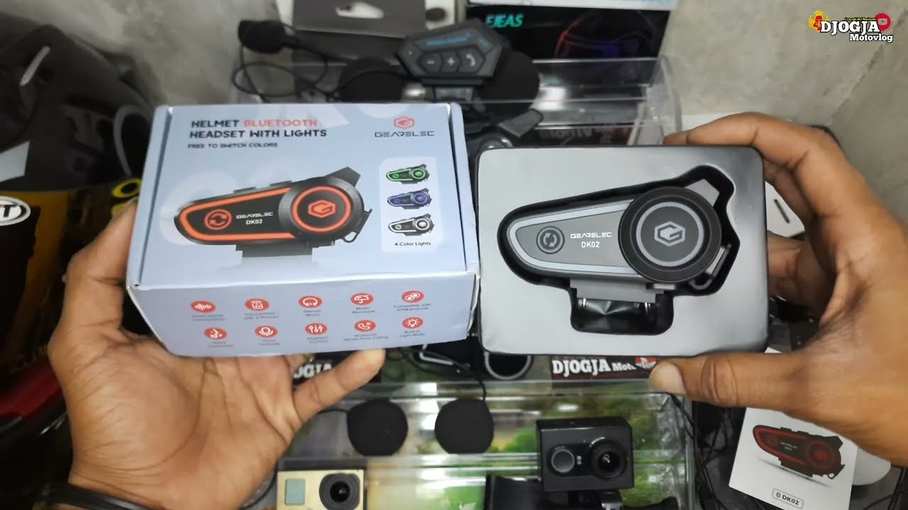 GEARELEC DK02 ada 2 versi intercom dan bluetooth helm