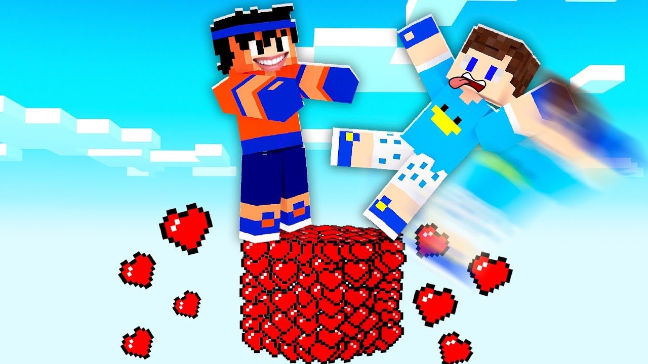 ВЫЖИВАНИЕ на ВСЕГО ЛИШЬ 1 БЛОКЕ С СЕРДЦЕМ в Minecraft!