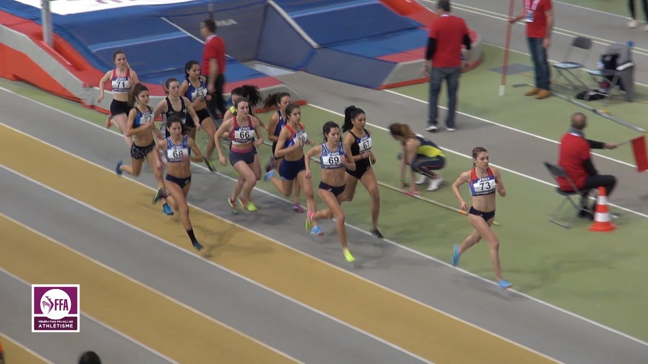 Aubière 2018 : Finale 1500 m Espoirs F (Mathilde Senechal en 4'27''49)