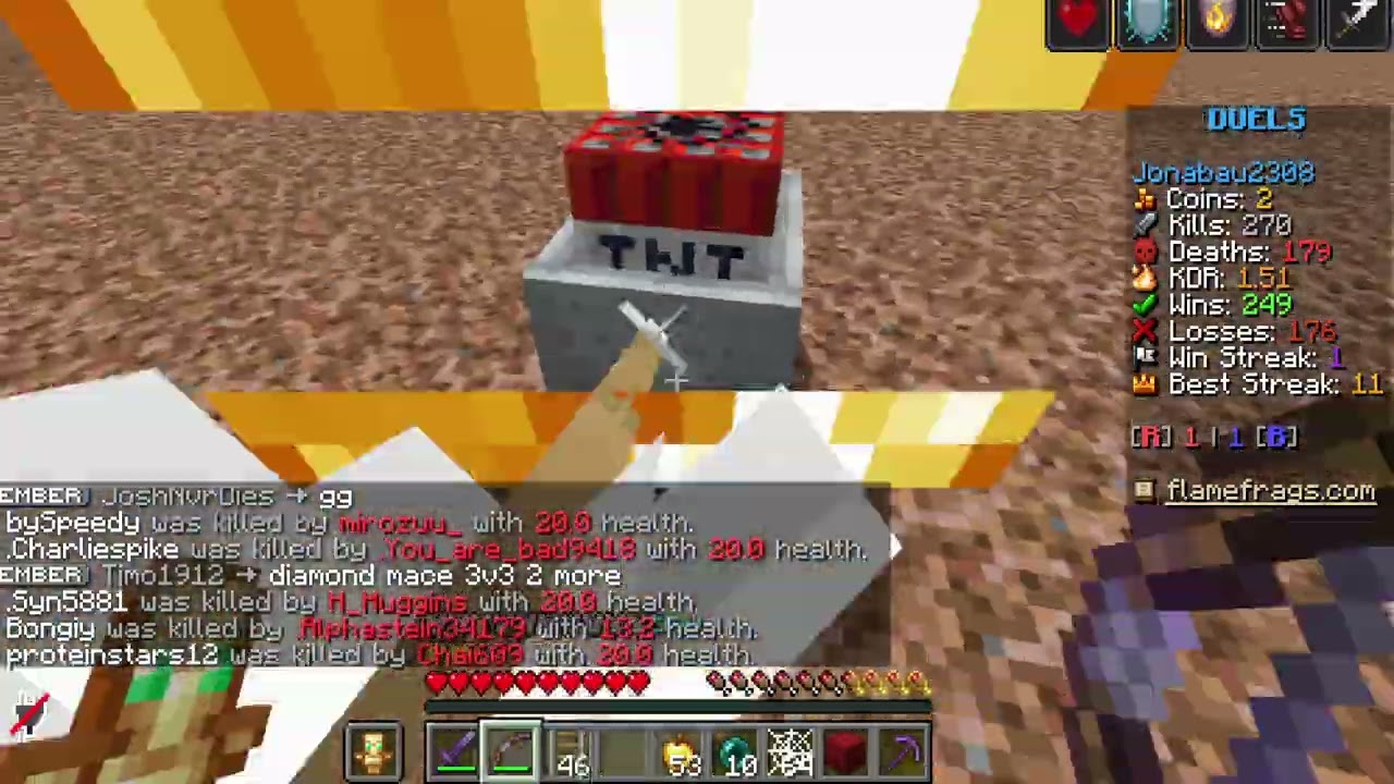 Das war ein sehr starker spieler der sehr gut cart pvp kann