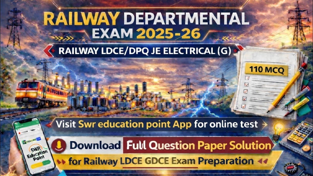 Railway LDCE JE electrical General/LDCE JE electrical GS/LDCE JE electrical General practice set