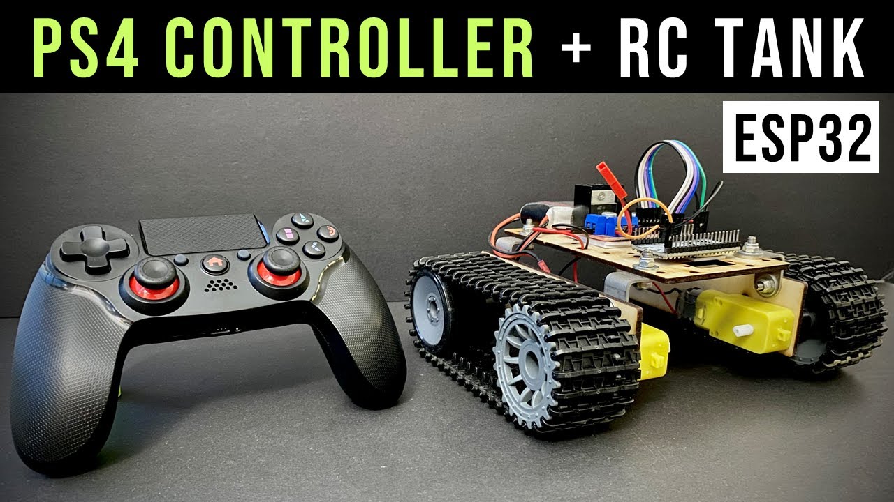 RC Tank with PS4 Controller and esp32 🔥