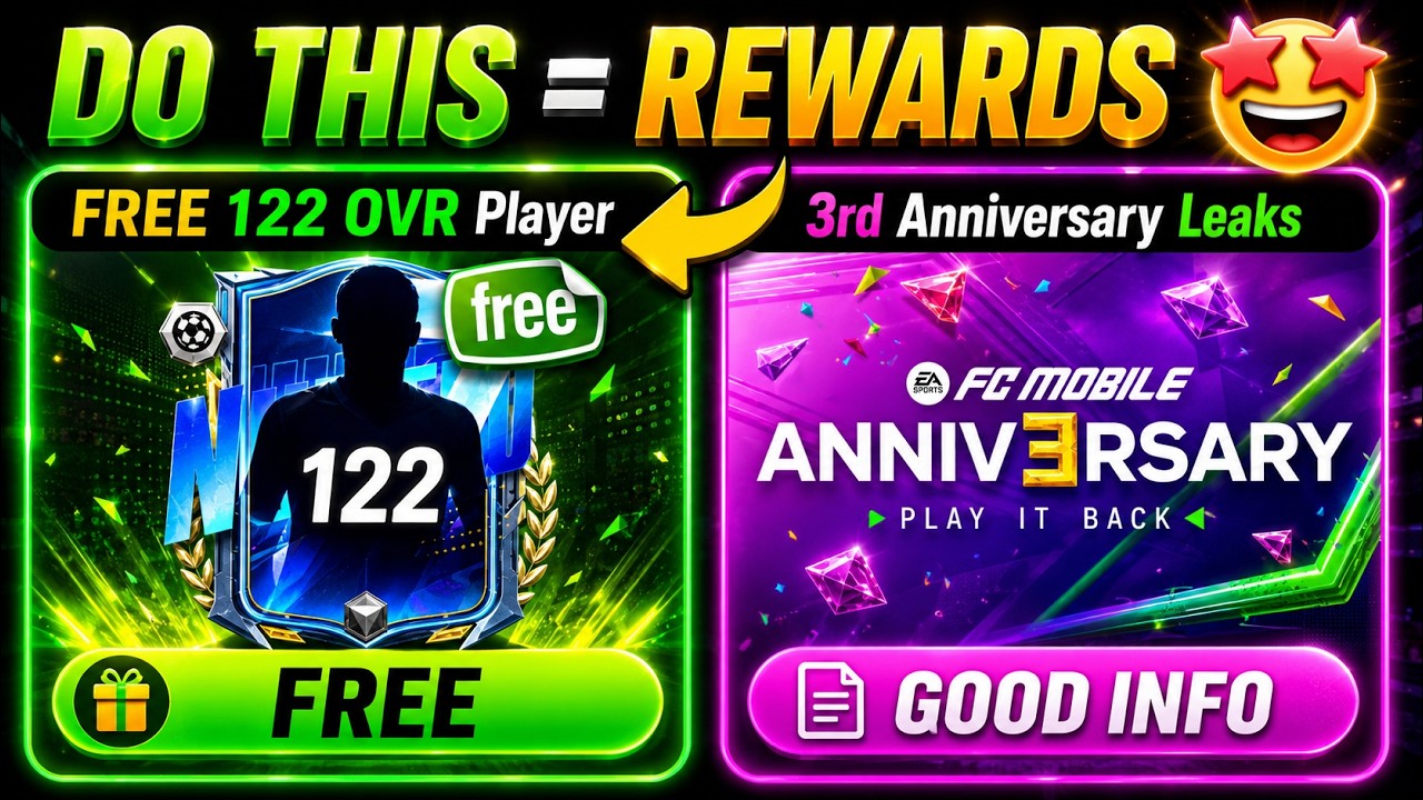 БЕСПЛАТНЫЙ игрок с рейтингом 122 &mdash; Утечки к 3-й годовщине FC Mobile | Mr. Believer
