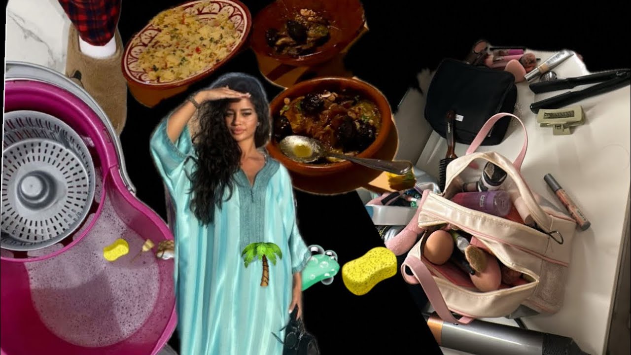 Day with me (cooking 👩🏽‍🍳cleaning 🧼 ) دوزو معايا النهار مشينا لمراكش فاخر لحضة 
