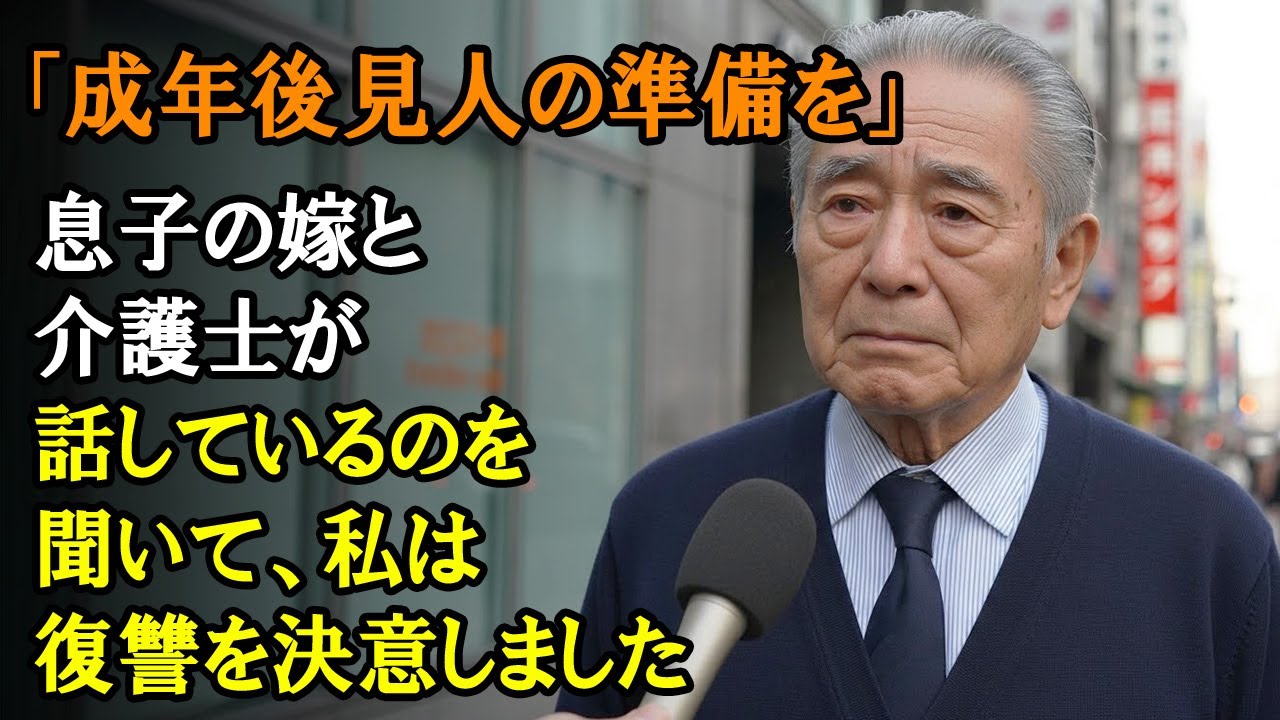 「成年後見人の準備を」息子の嫁と介護士が話しているのを聞いて、私は復讐を決意しました