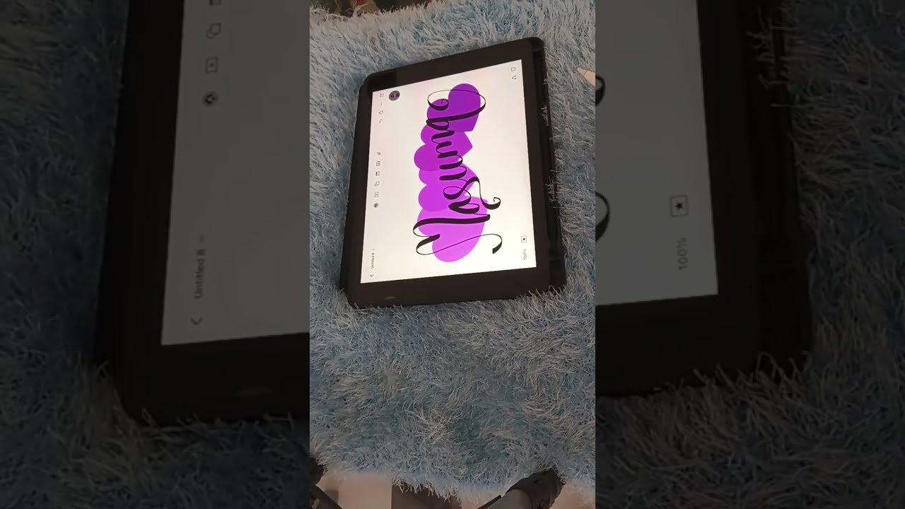 EZ Makes is writing Lucky Names live #calligraphy