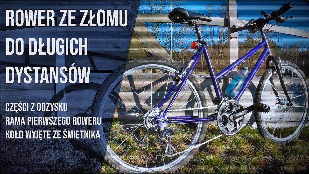 Stary rower MTB z używanych części ze złomu. Retro?