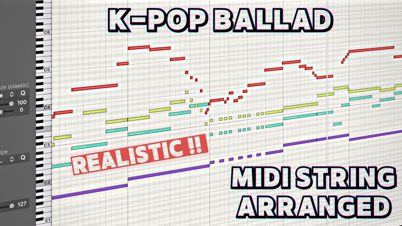 [MIDI STRING] Kpop Ballad 하민우(ZE:A) - 행복하자 / Realistic midi string arranged / 미디 스트링 편곡(VSTi 정보)