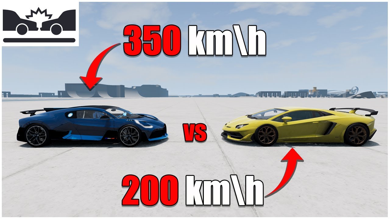 Bugatti Divo VS Lamborghini Aventador (15) | Car Body Testing | BeamNG Drive