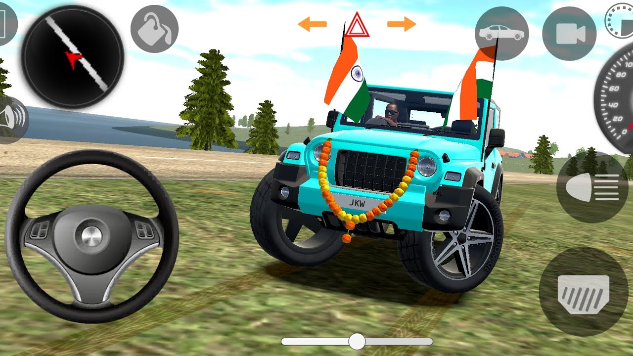 🔥Modified Mahindra Thar 🚙(Dollar Song )🇮🇳 Games: Indian cars simulator 3D