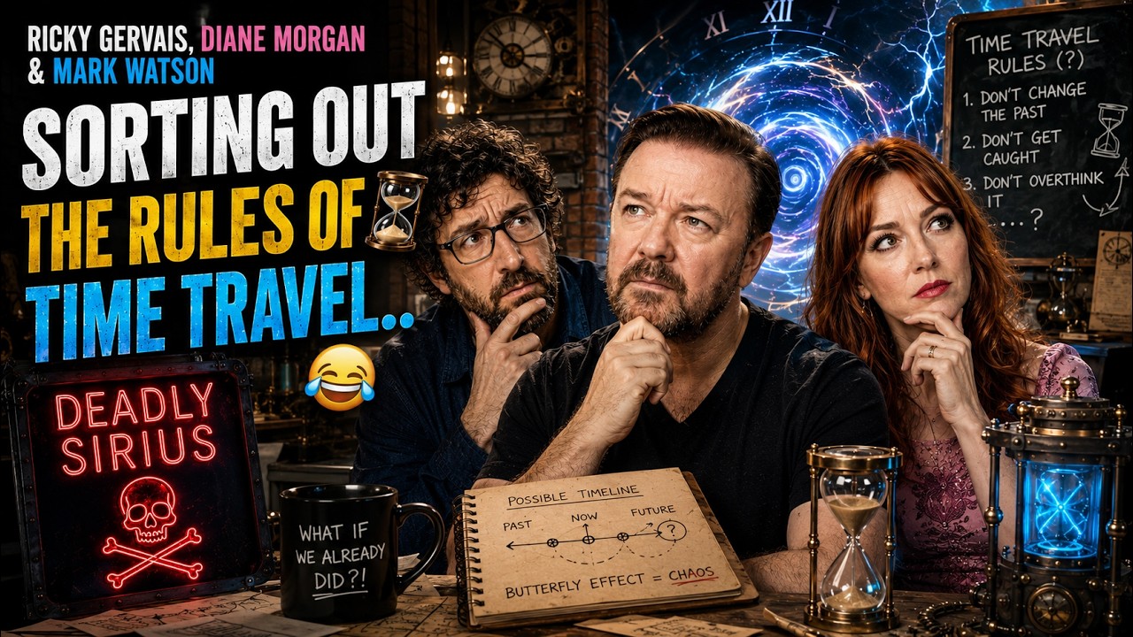 Ricky Gervais, Diane Morgan & Mark Watson - Sorting Out The Rules Of Time Travel...⌛😂Deadly Sirius☠️