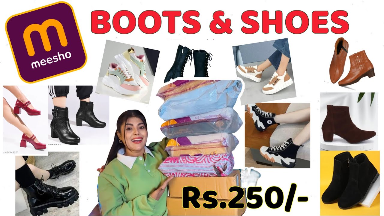 Huge* Boots & Shoes From MEESHO 🛍️🎀 || Must Watch This Video 🫶🏻🌸