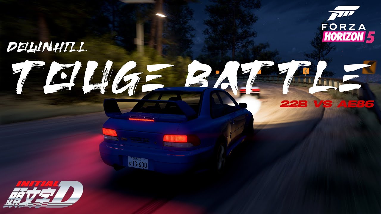 Forza Horizon 5 - Downhill Touge Subaru 22B vs Toyota AE86