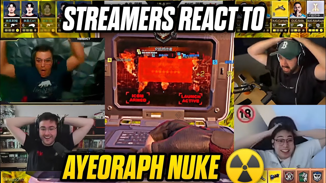 Реакция стримеров на то, что AYEORAPH выпустил первую ядерную бомбу CDM!! ☢️