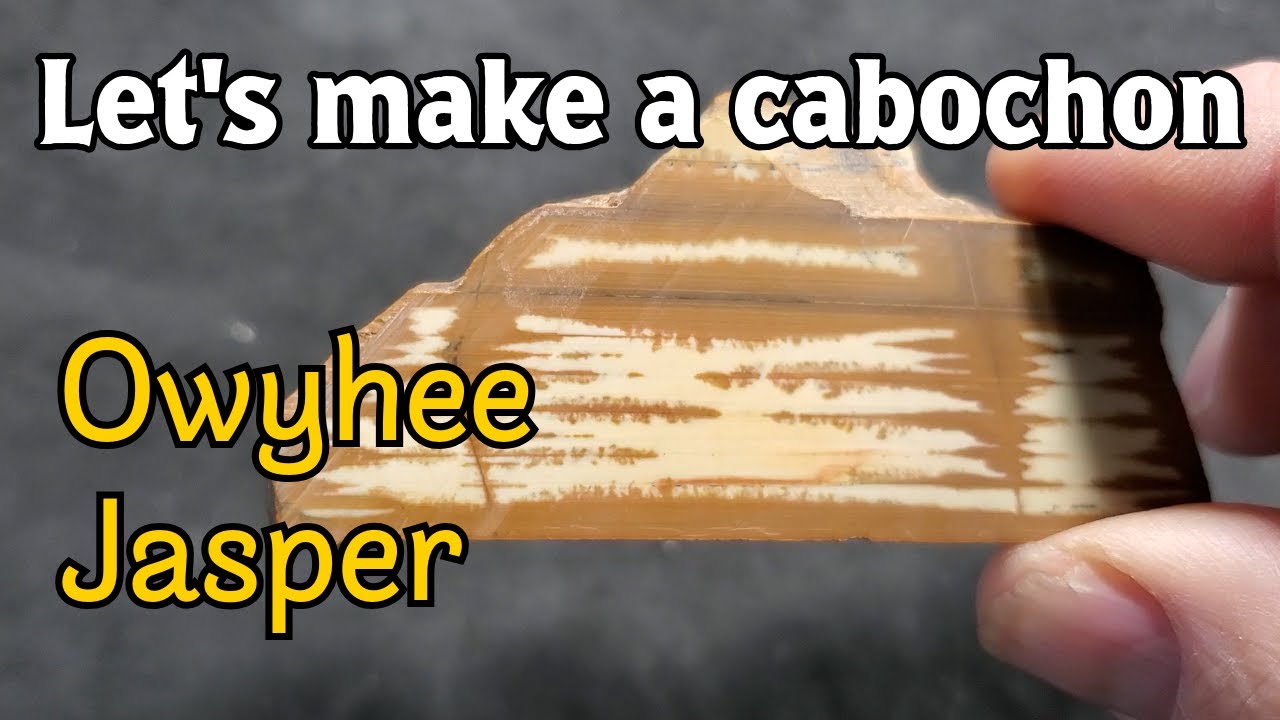 Owyhee Jasper...Let's Make a Cabochon...Episode 48