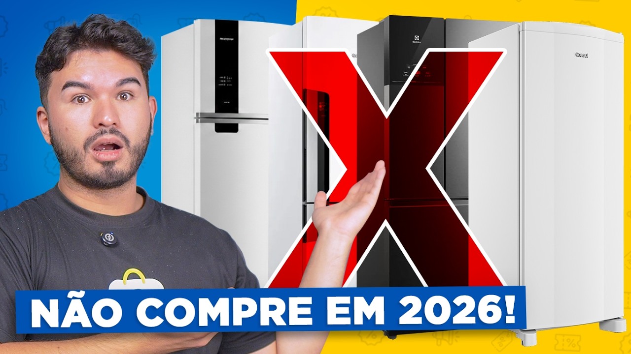 NÃO COMPRE ESSAS GELADEIRAS em 2026, PIORES MODELOS!