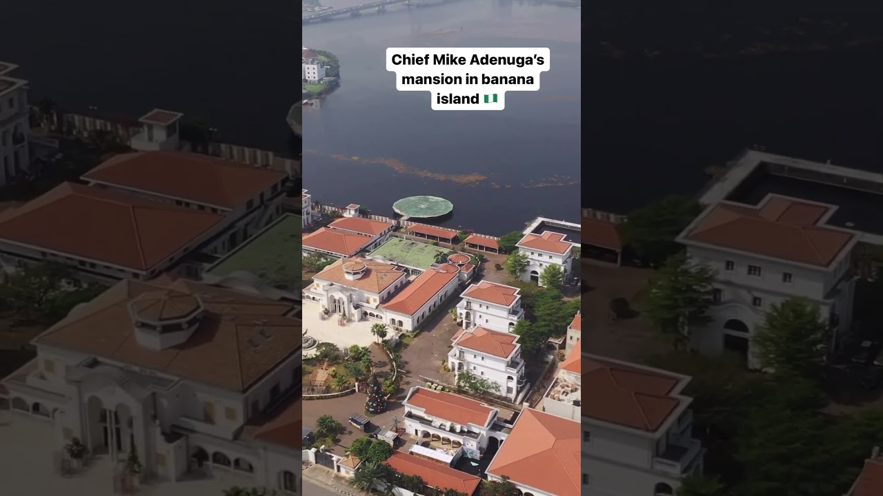 Mike Adenuga Abode | Banana island Residence, Drone Shot #luxury #Lush #lagos #ikoyi