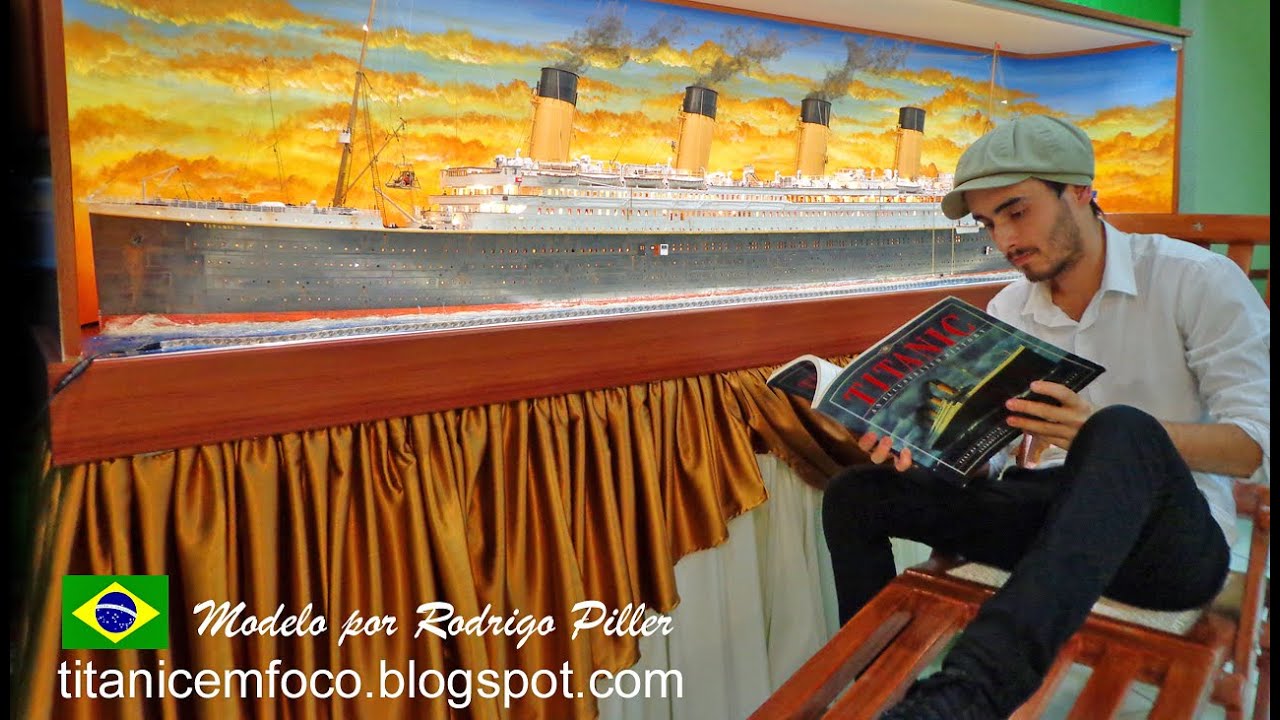 Titanic model / diorama, 1:100, scratchbuild, Rodrigo Piller, Brasil