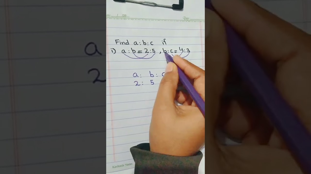 How we can find out the ratio of three terms| ratio|method of finding ratio|
