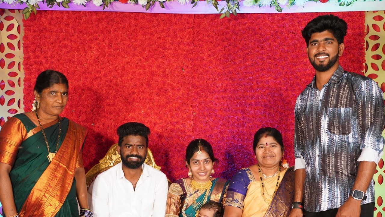 Pulsar bike Ramana.  Son name ceremony celebrations to family members